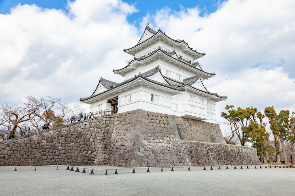 Odawara Castle during the daytime. It's one of the many places to visit Kanagawa in winter.