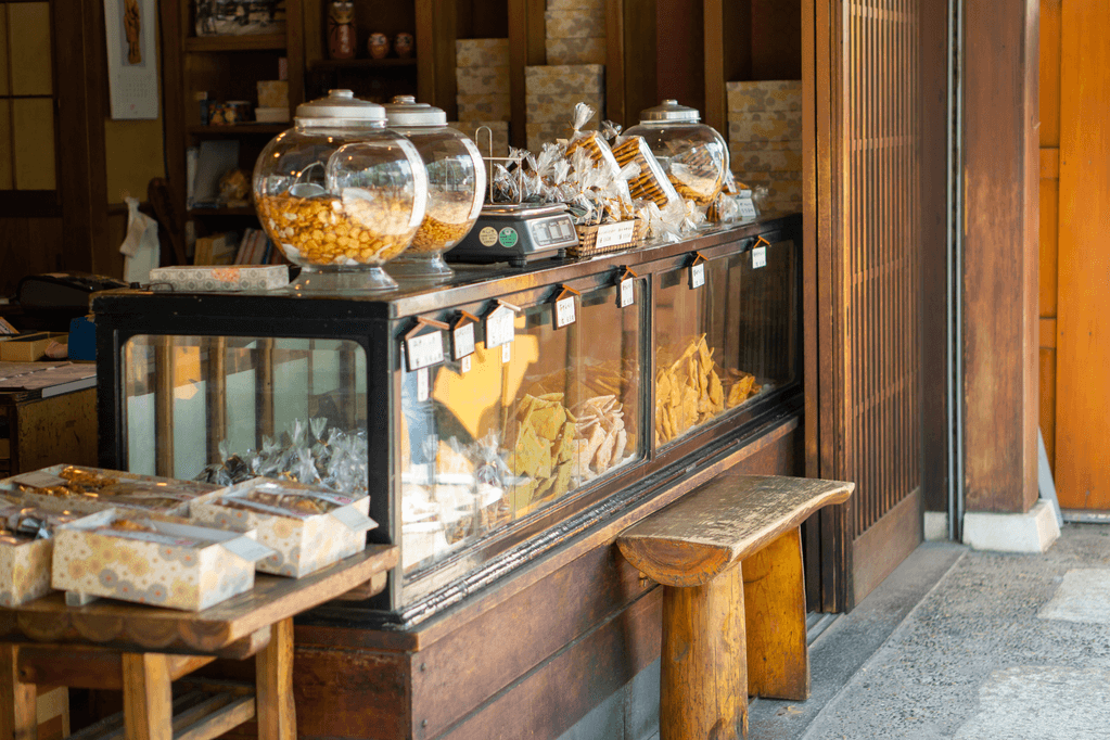 A shot of a storefront in Yanaka in eastern Tokyo.