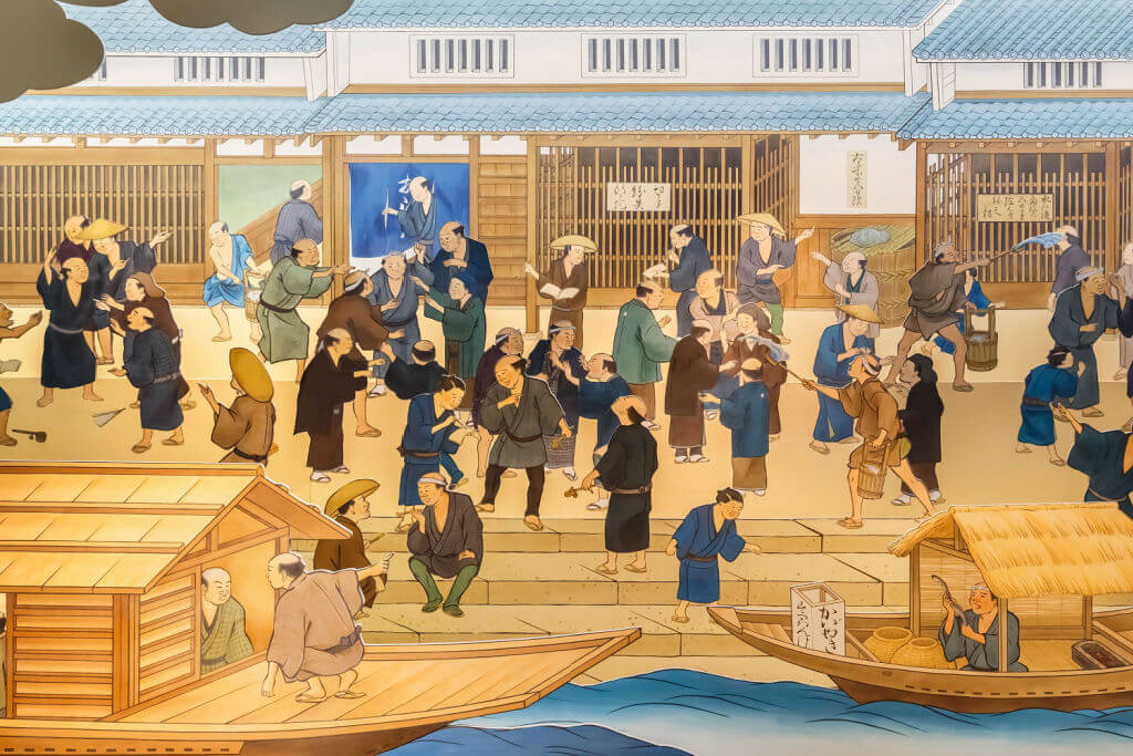 Museum of History in , Japan  Paintings exhibits visually oriented with  city's history when  was a Japan's first capital city
