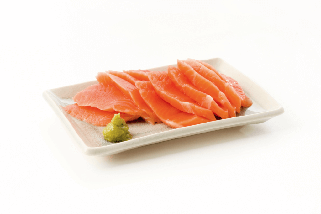 A plate of ginhikari sashimi.