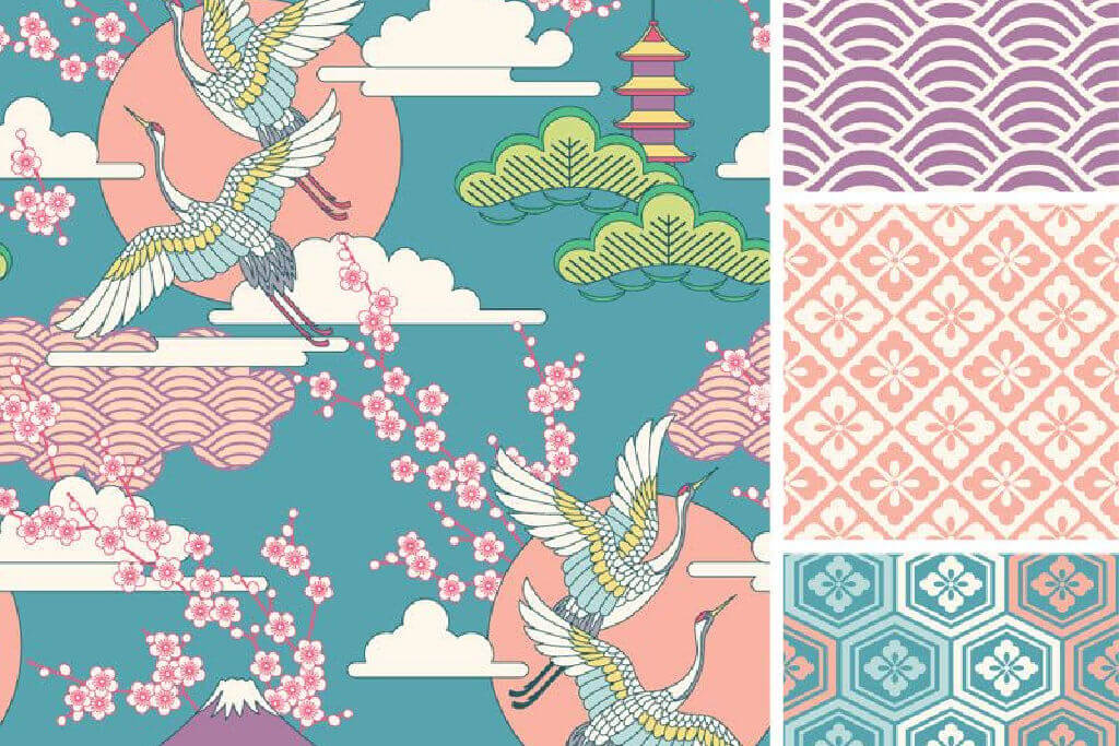 Japanese pattern set