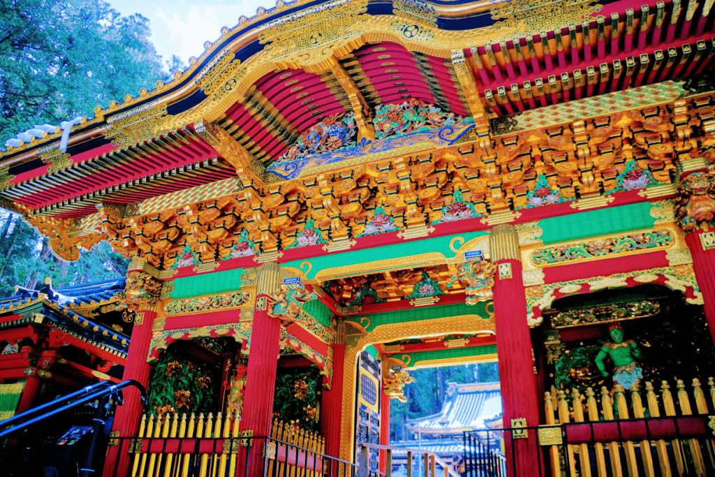 Entrance to Nikko Toshogu Shrine, the main site of the One Thousand Samurai Procession.