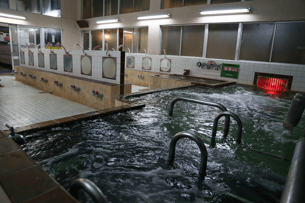 A large stub at a Japanese bathhouse.