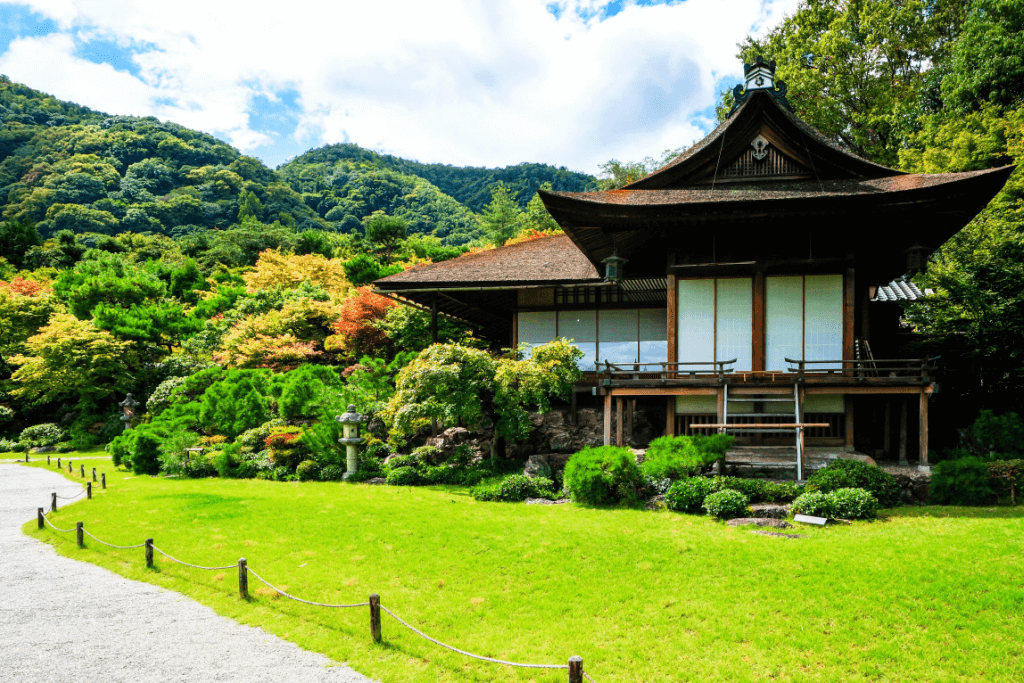 The Okochi Sansa Villa in Arashiyama.