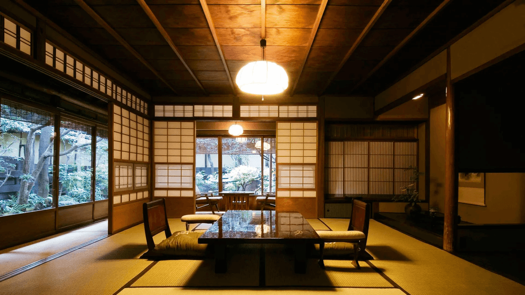 A room at Hiiragiya in Kyoto.