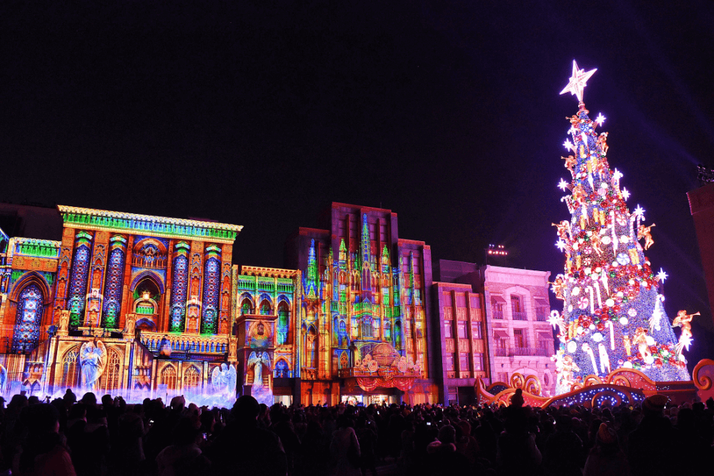 An Osaka illumination festival.