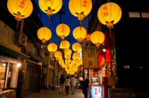 A moon festival in Nagasaki.