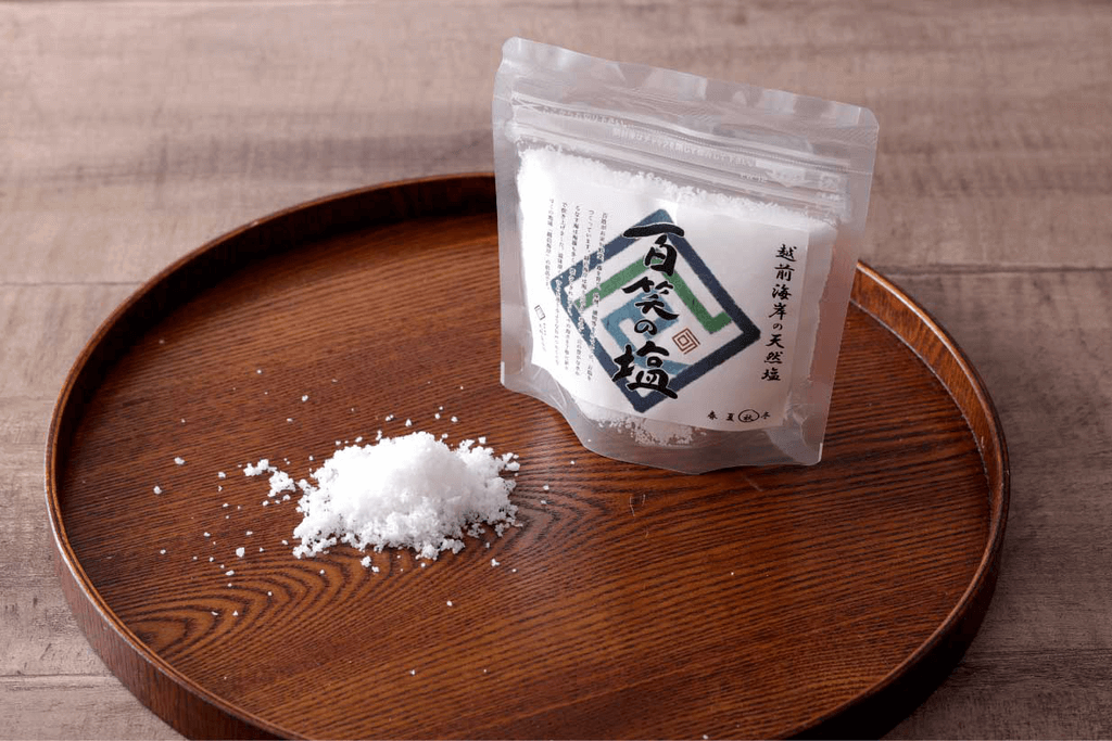 A white, crystal condiment from Okinawa.