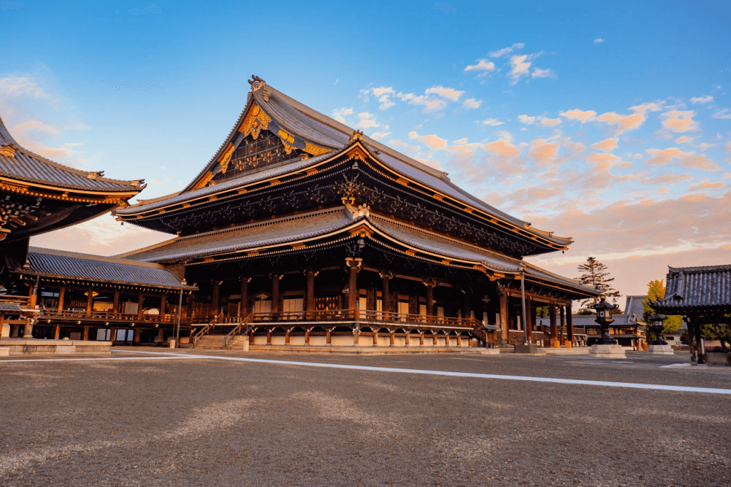 A large Buddhist monastery in Japan.