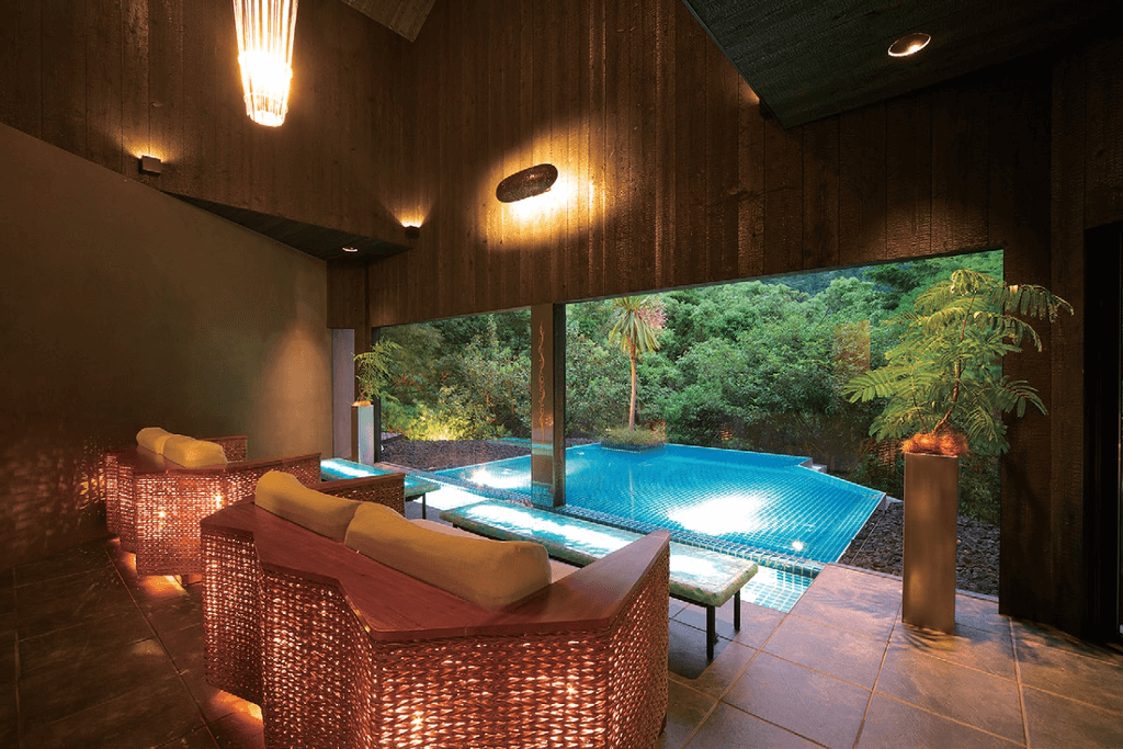 A room at Hakone Ginyu, complete with an open air bath.