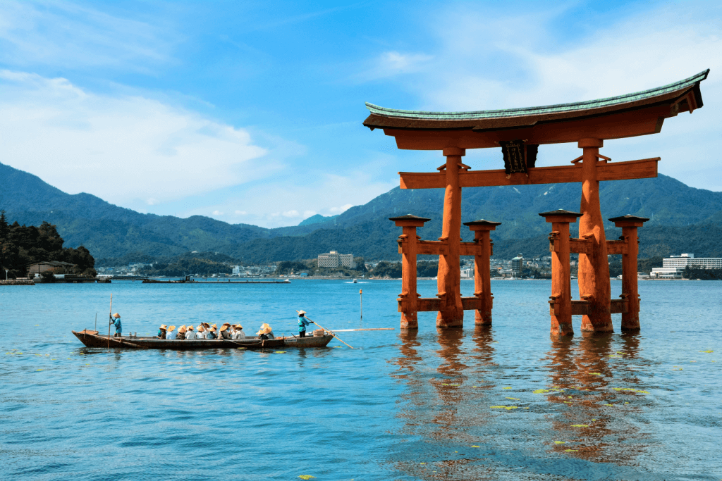 Itsukushima Shrine near Miyajima Island.
