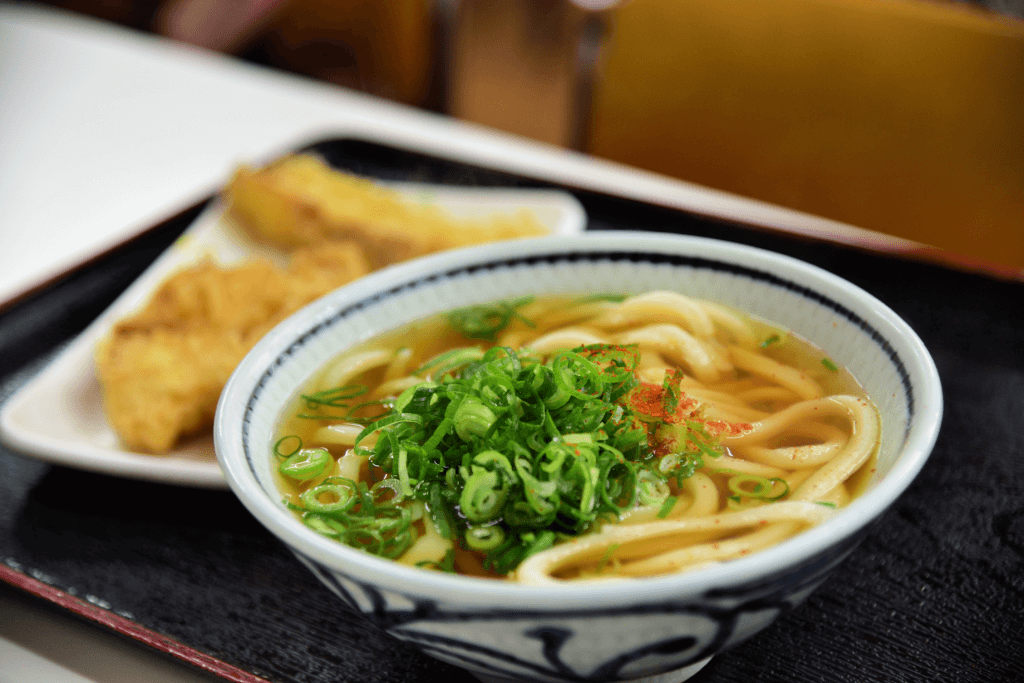 A bowl of Sanuki udon.