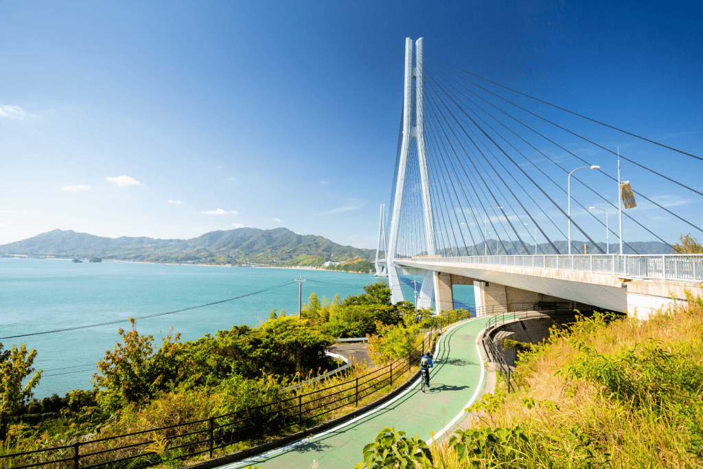 Shimanami Kaido in Hiroshima, a great place to take pictures.