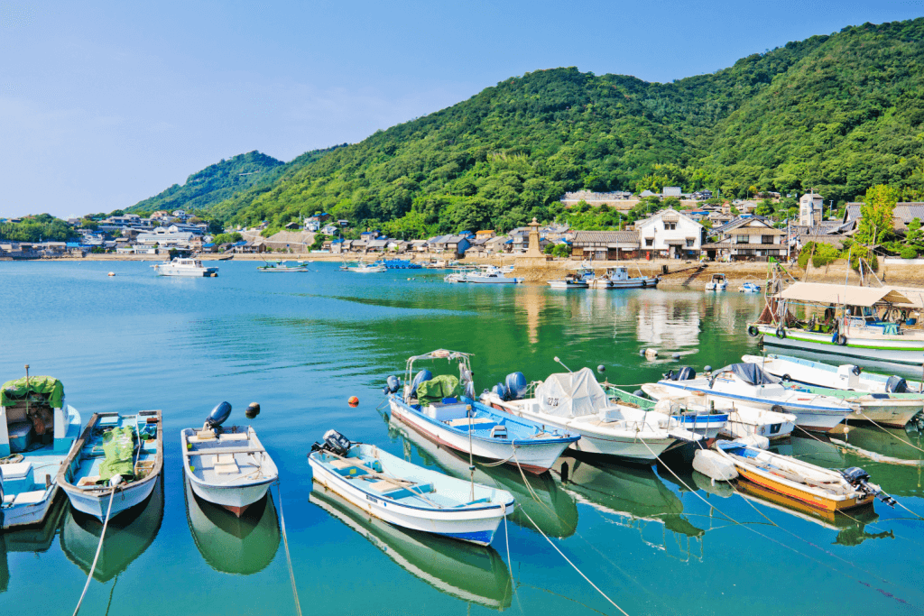 The Tomonoura Fishing Village. Visiting it is one of many things to do in Hiroshima.