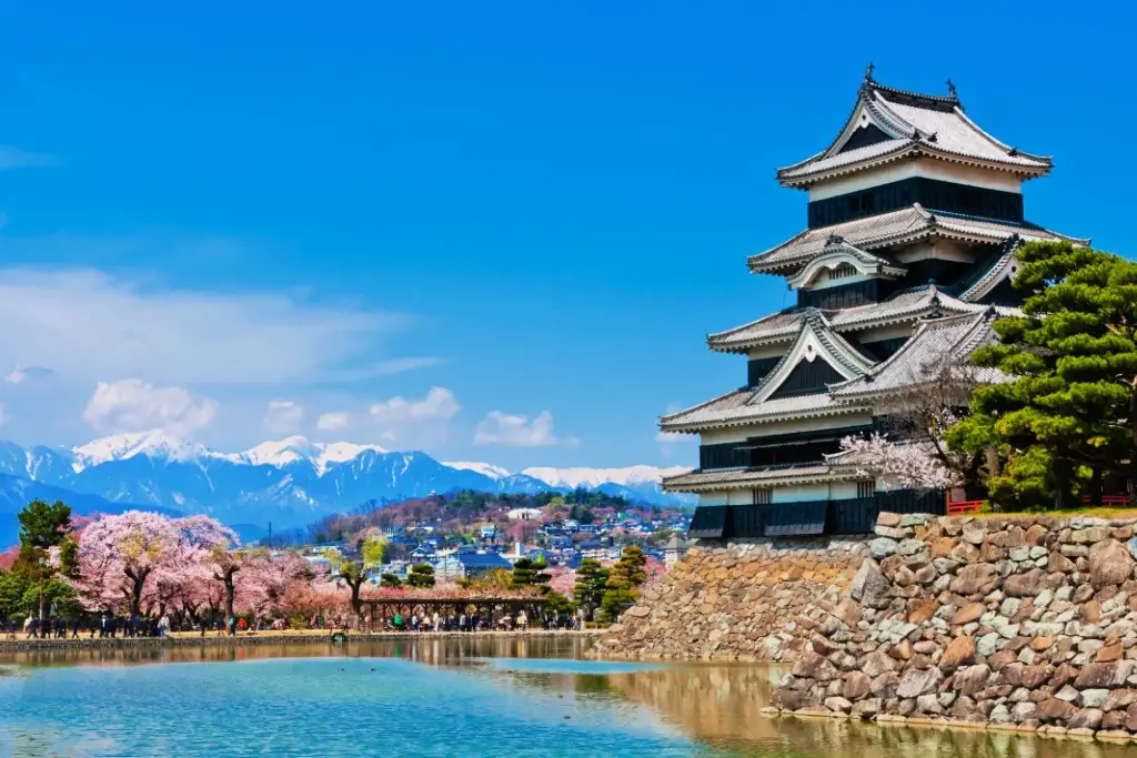 Matsumoto Castle, one of many famous buildings in Japan.