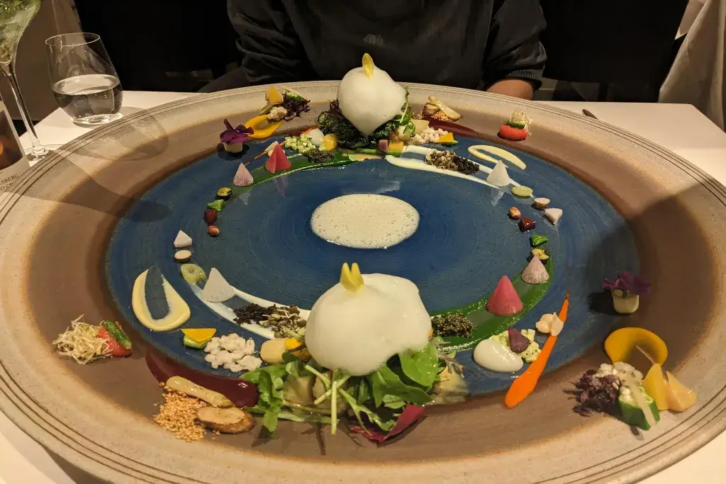 The tasting menu "Planet Earth" from Hajime, a gourmet food restaurant in Osaka.
