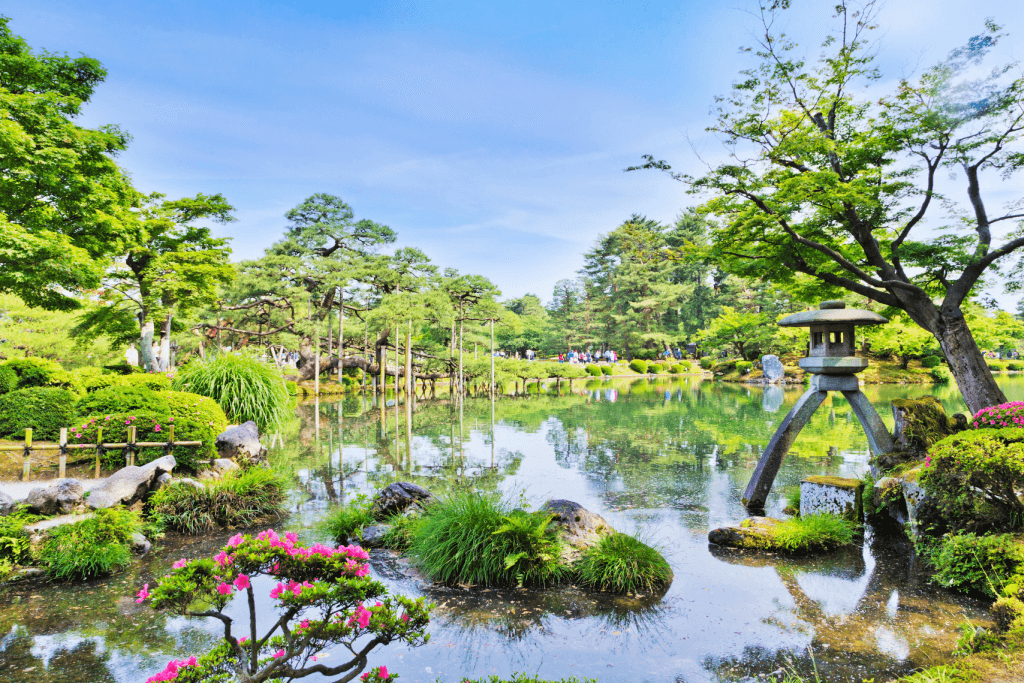 One of many public gardens in Japan.