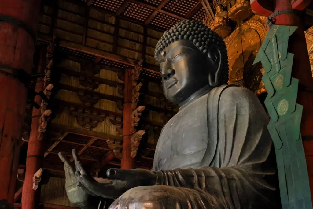 The Todaiji statue in Nara.