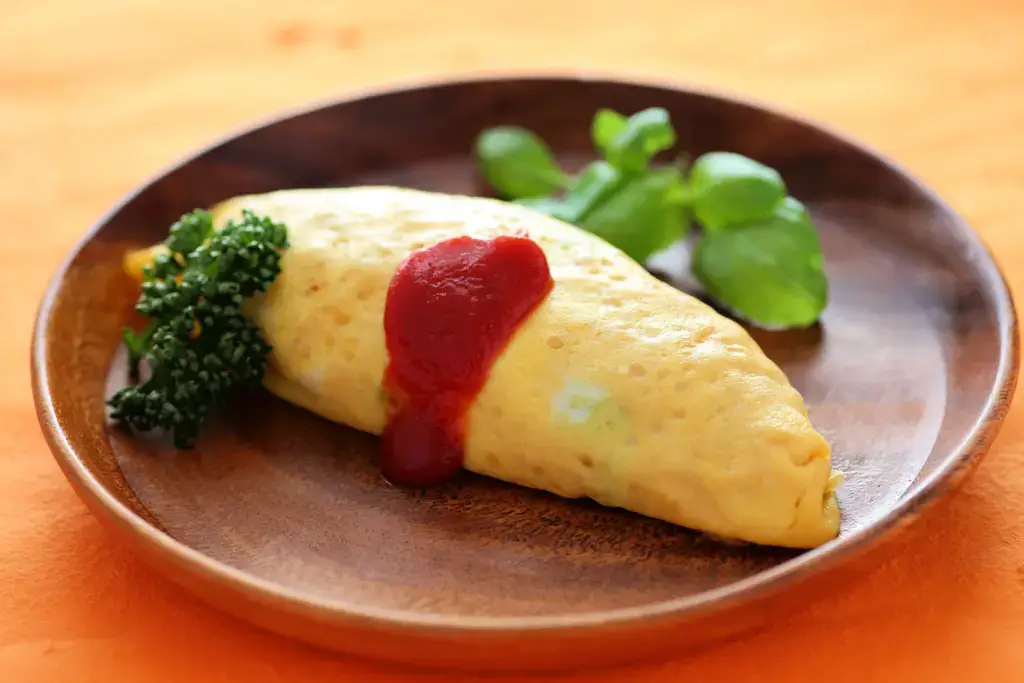A plate of omurice.