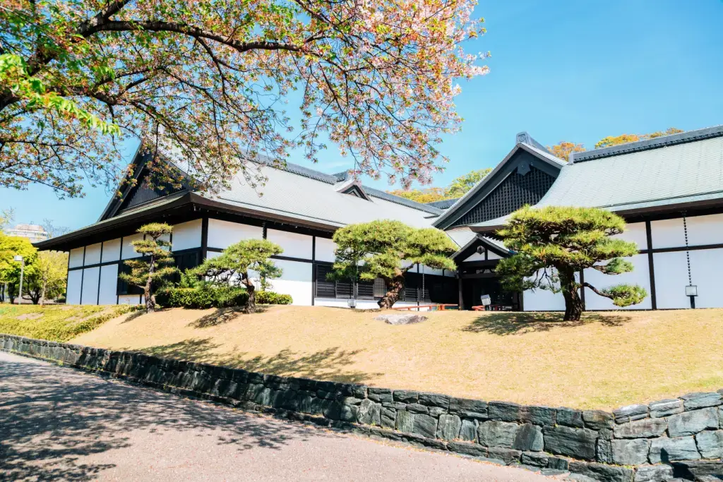 The outside of Tokushima Castle Museum.