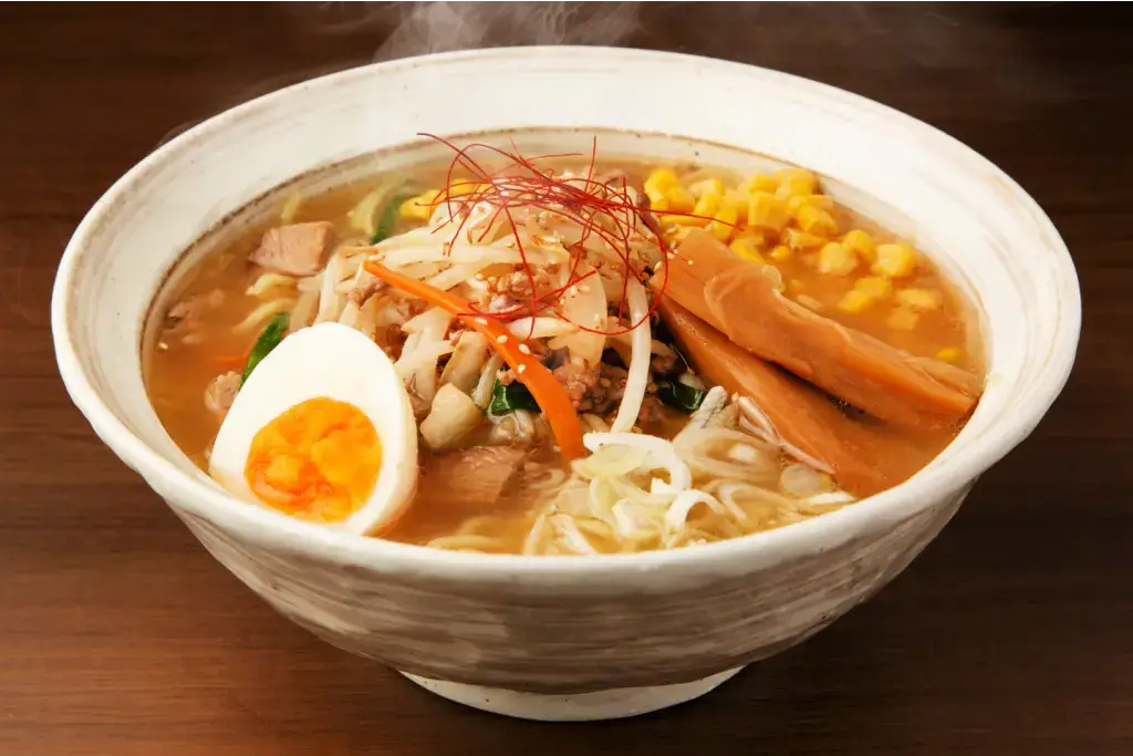 A bowl of Hokkaido ramen.