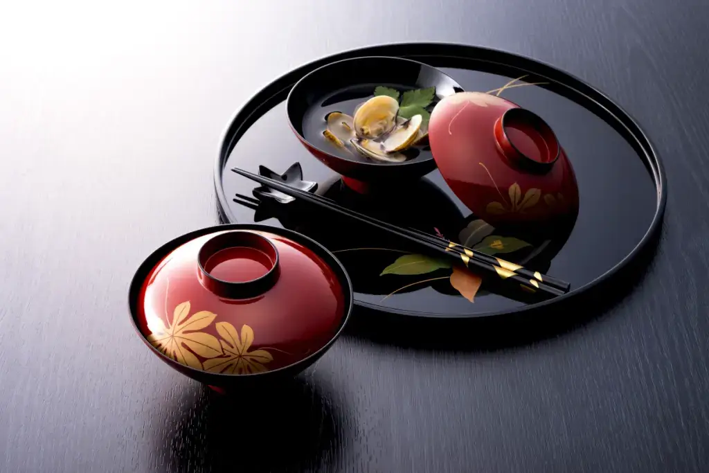 Japanese dinner lacquerware.