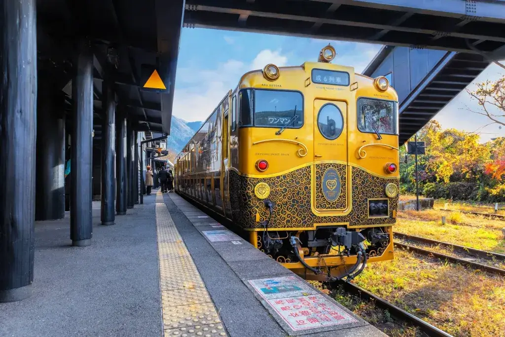 A luxury train ride in Japan.
