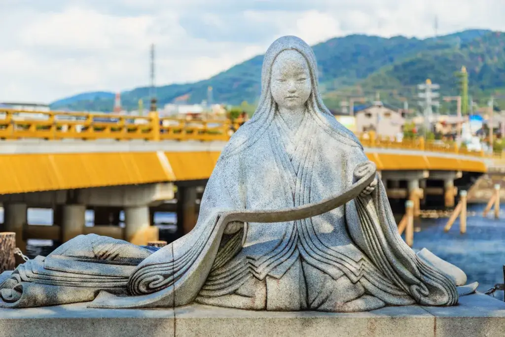 A statue of Murasaki Shikibu in Kyoto.