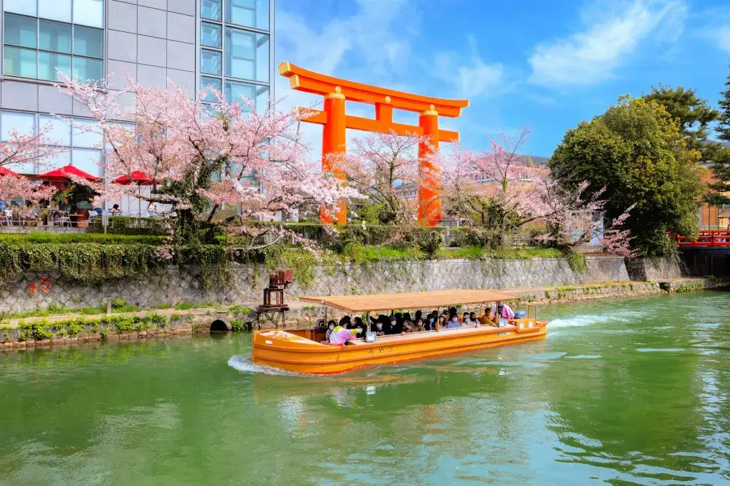 An Okazaki Canal Boat Ride during the spring.