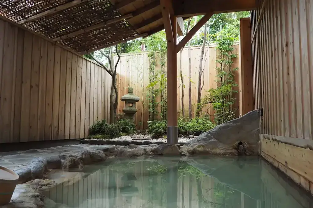 A bath at Hakone Yuyado Zen.