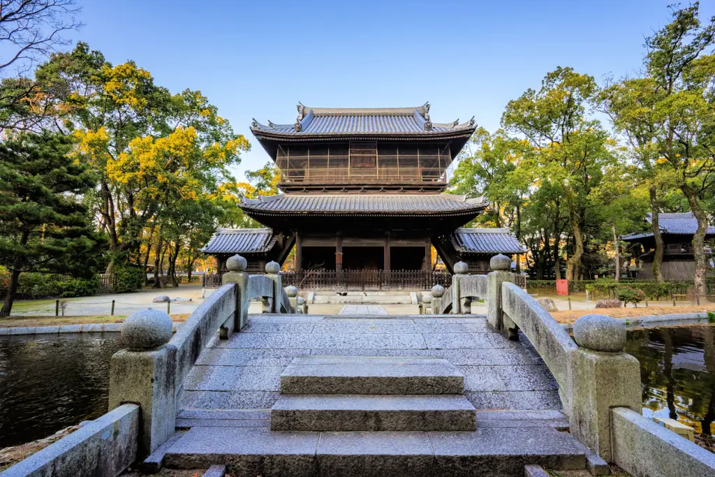 Shofukuji Temple in Fukuoka, one of many unique shrines of Japan.