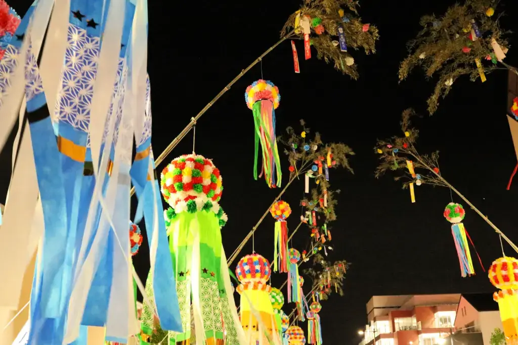 A Tanabata festival, which is a popular event that shows ancient Japan astronomy.
