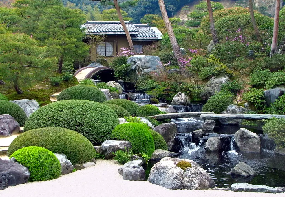 A strolling garden near the Adachi Museum of Art in Shimane Prefecture.