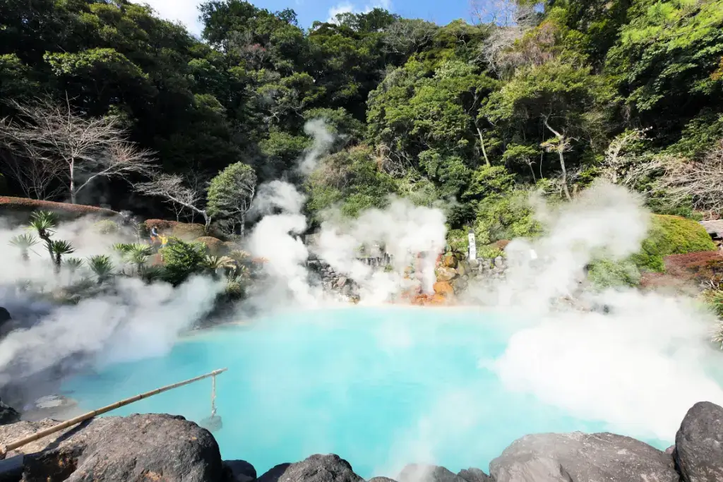A hot spring in Oita Prefecture.