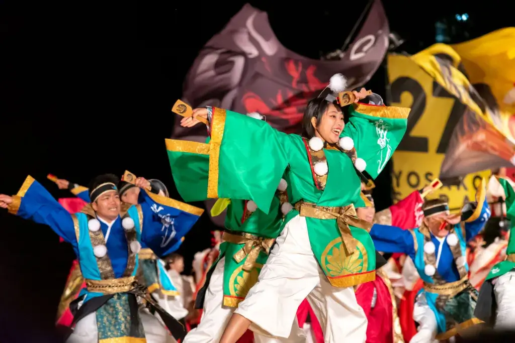 Colorful dancers at the Yosakoi Soran Festival in Japan in June.