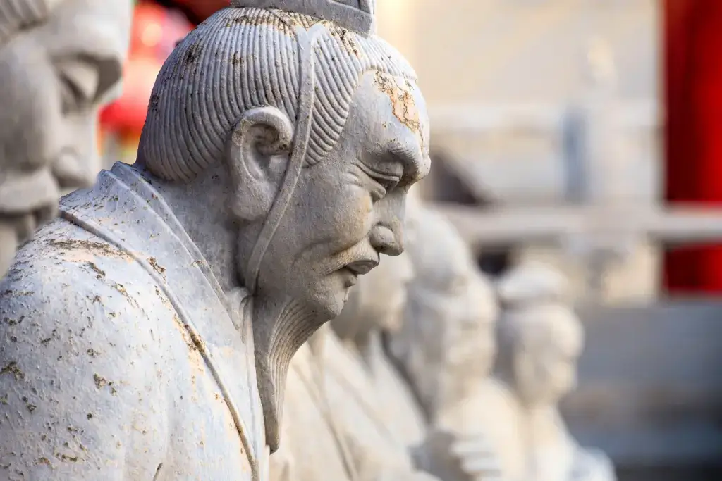 A statue of Confucius in Nagasaki.