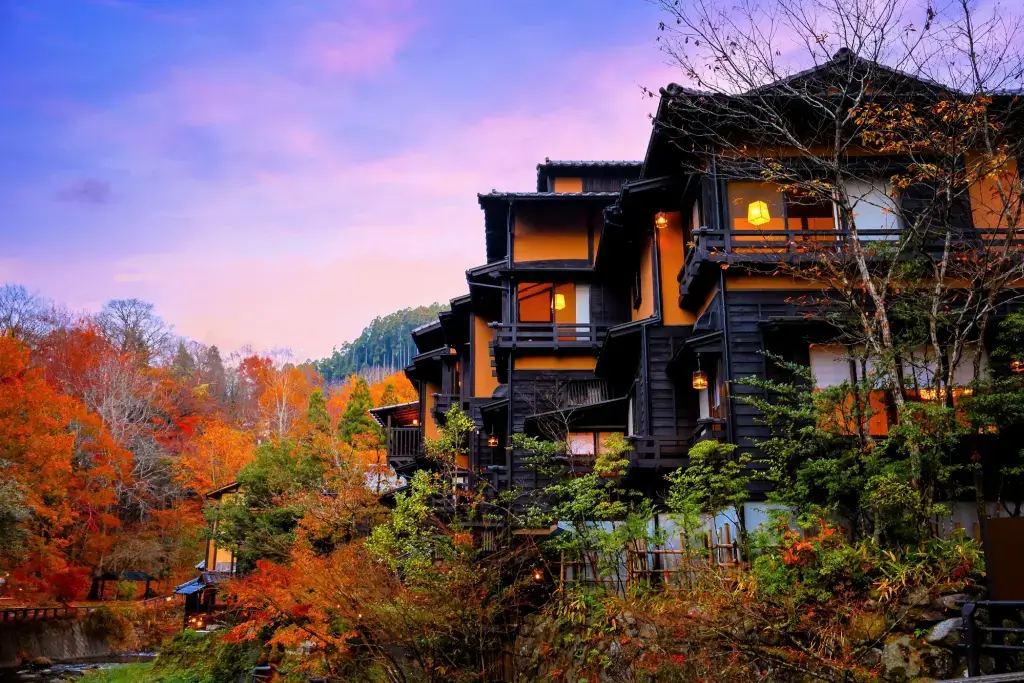 A hotel in Kurokawa Onsen.