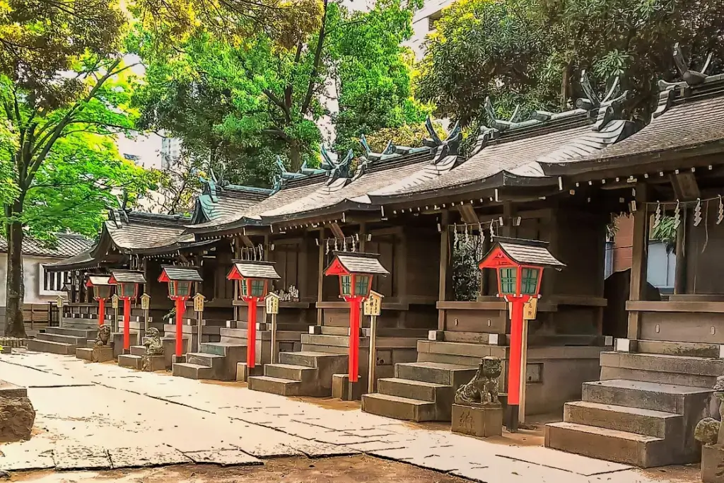 Chiba Shrine Myoken Hongu entrace.