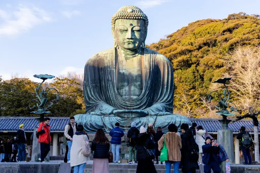 The Kamakura Daibutsu in Kanagawa.