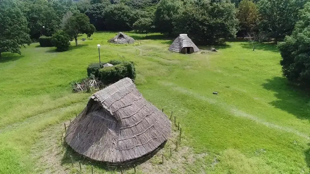 The Kasori Shell Mounds on a bright clear day.