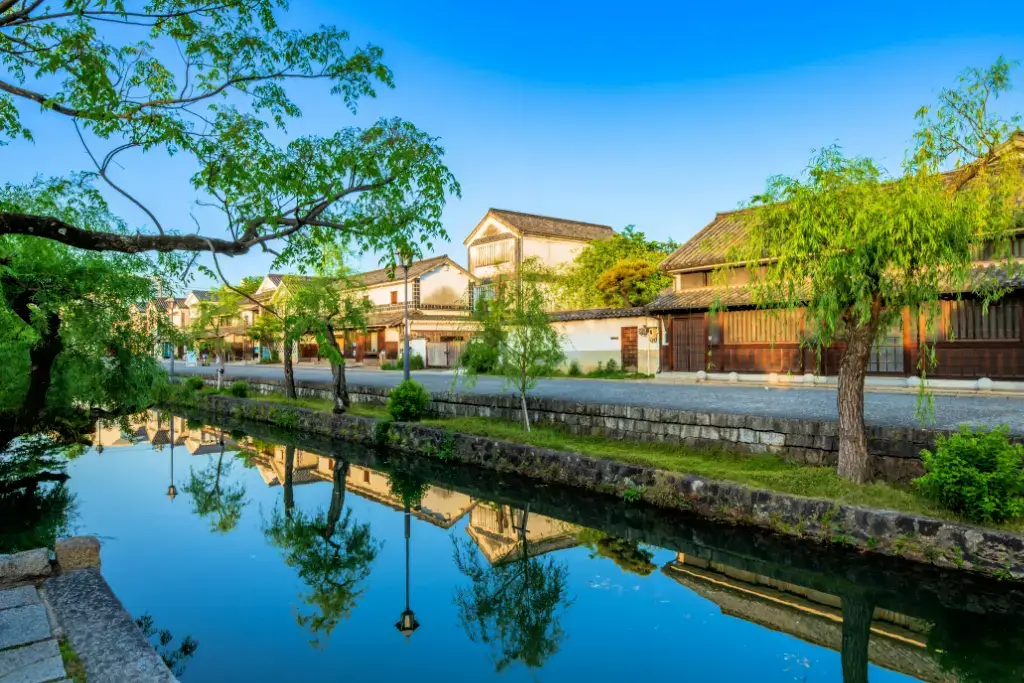 A canal in Kurashiki City in Okayama.