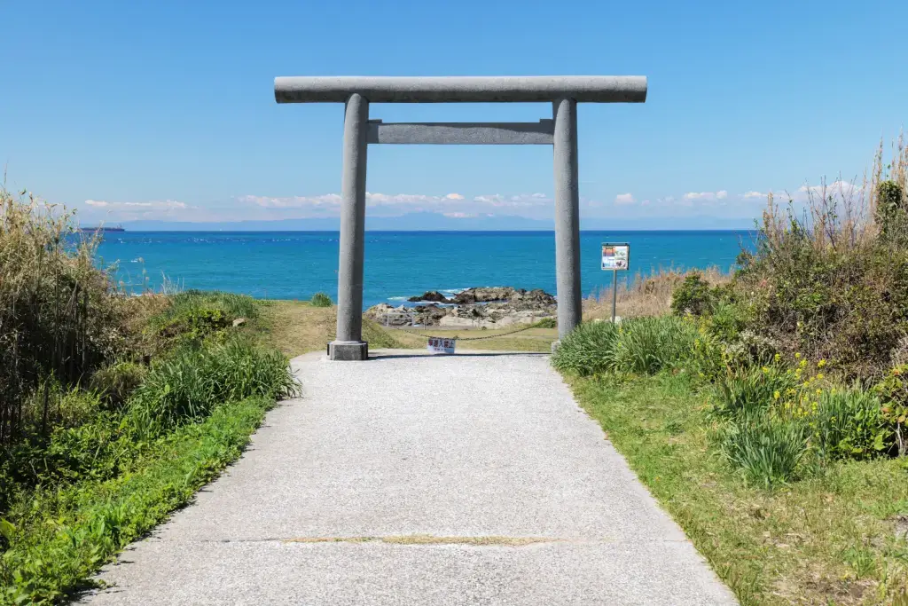 A torii gate in Tateyama City in Boso Peninsula, Chiba.