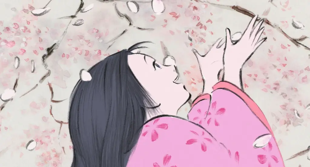 A shot of ""The Tales of Princess Kaguya".