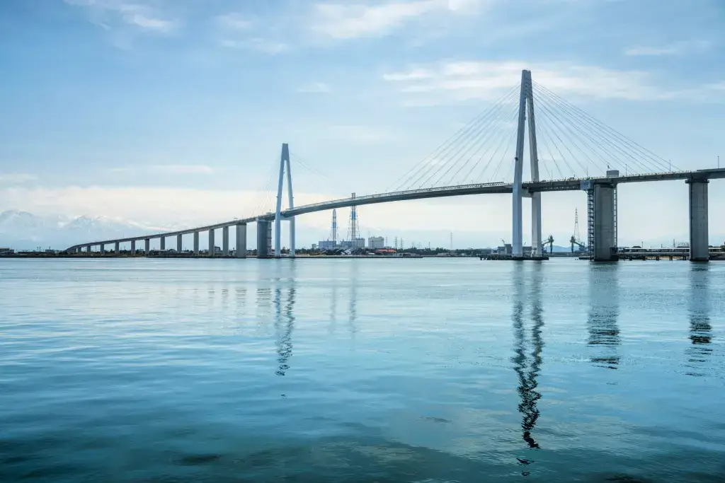 A bridge at Toyama Bay.