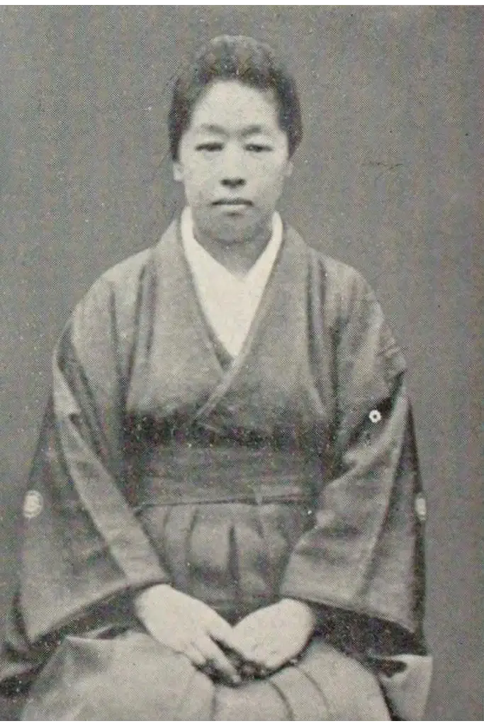 A portrait of Tsuda Umeko.