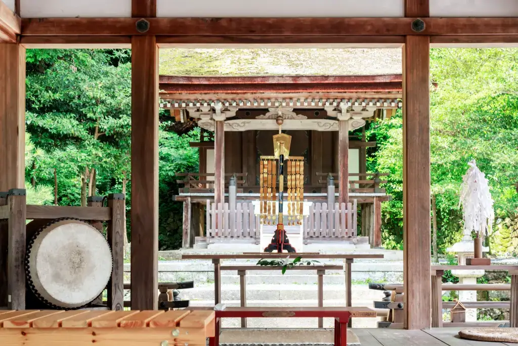 Tsukiyomi Shrine in Kyoto. It honors the moon in Japan.