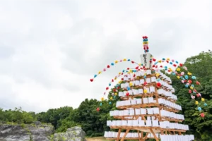 Nagatoro Funatama Festival decorations in Chichibu.