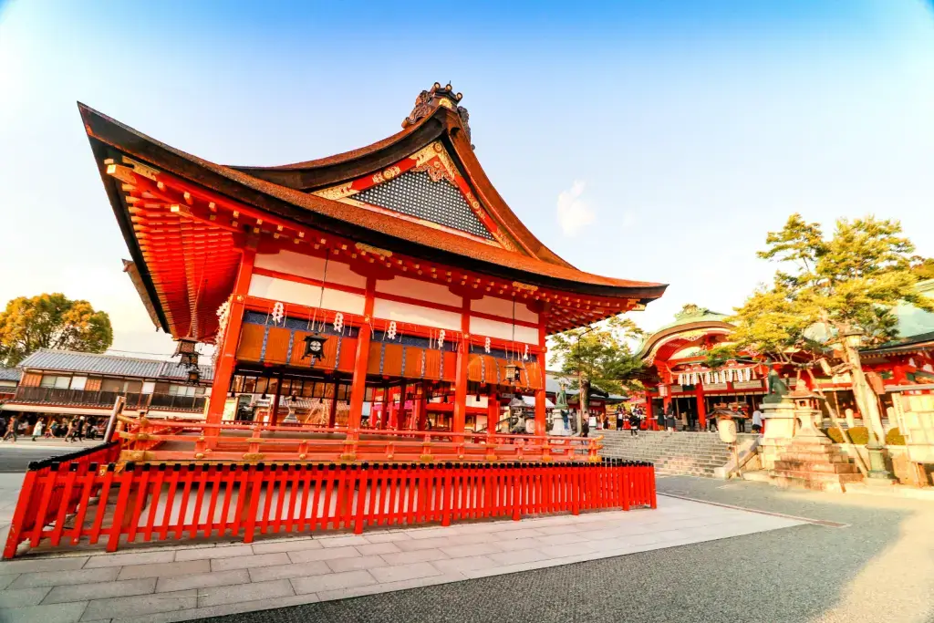 Fushimi Inari Shrine during the day time.