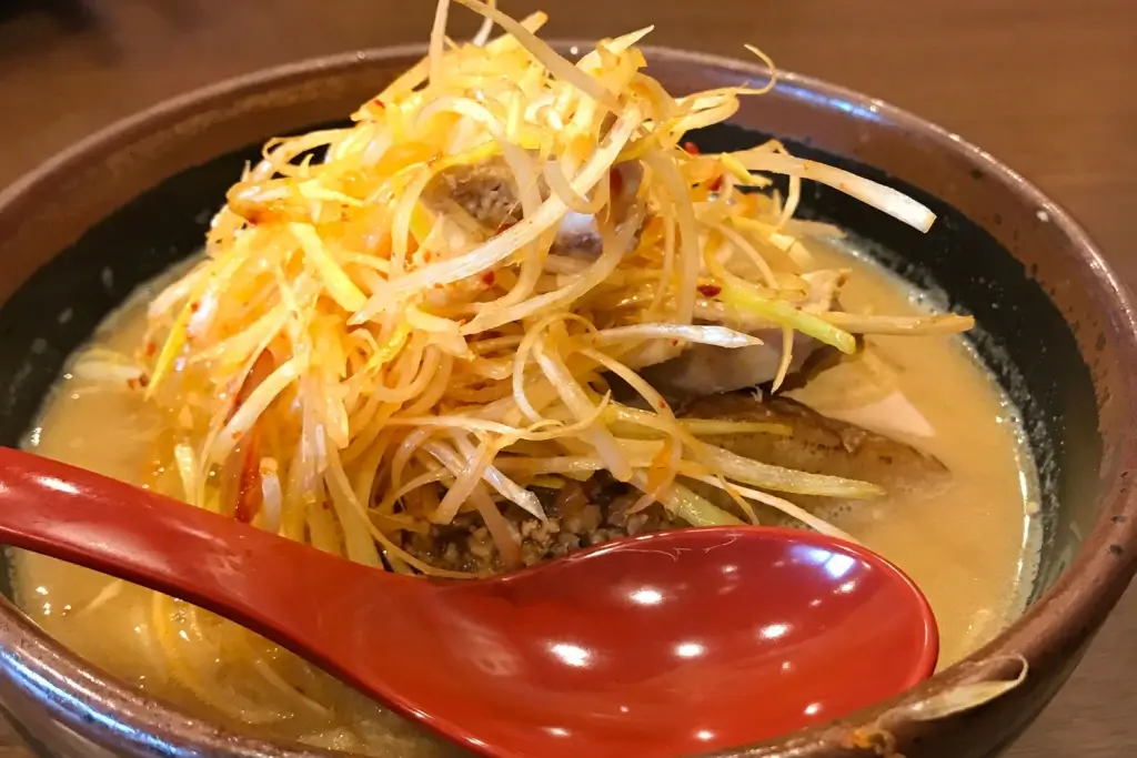 A bowl of Shinshu miso ramen from Nagano.