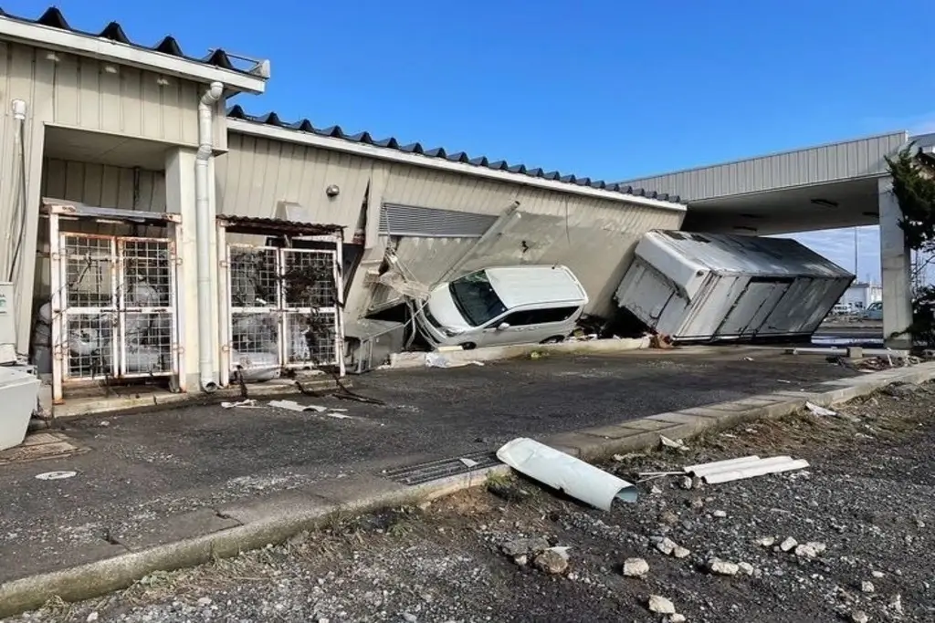 Post 2024 earthquake damage to the Ishikawa factory.